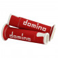GRIP - DOMINO ORIGINAL- ON ROAD A450 RED/WHITE OPEN END (PAIR).