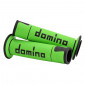 GRIP - DOMINO ORIGINAL- ON ROAD A450 GREEN/BLACK OPEN END (PAIR).