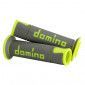 GRIP - DOMINO ORIGINAL- ON ROAD A450 GREY/FLUO YELLOW OPEN END (PAIR).
