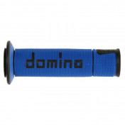 GRIP - DOMINO ORIGINAL- ON ROAD A450 BLUE/BLACK OPEN END (PAIR).