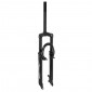FORK- FOR MTB 26 " M-W SUSPENSION STEEL-COIL/ELASTOMER- BLACK-TRAVEL 50mm THREADED STEERER (240/130mm) Ø 1"-22.2 INNER FOR V/BRAKE OR DISC BRAKE 3700948148624