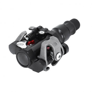 PEDALE VTT AUTOMATIQUE NEWTON A BILLES TYPE SPD ALU NOIR AVEC CALES (PAIRE) 3700948083598