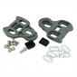 CLIP IN PEDAL FOR ROAD BIKE - FPD -ALUMINIUM- ON BEARINGS -BLACK- - WITH KEO TYPE CLEATS (PAIR) (WEIGHT 320GR.)