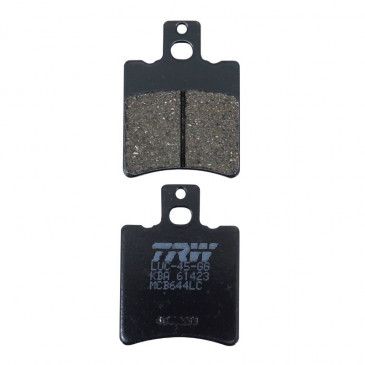 PLAQUETTE DE FREIN TRW POUR MBK 50 BOOSTER AV, NITRO AV / APRILIA 50 SR AV / MALAGUTI 50 F12 AV / PEUGEOT 50 BUXY AV / PIAGGIO 50 TYPHOON AV, NRG AV, NTT AV (MCB644 LC) 3322938403751