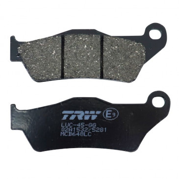 PLAQUETTE DE FREIN TRW POUR YAMAHA 125 XMAX 2006>2009 AV, 250 XMAX 2006>2009 AV / MBK 125 SKYCRUISER 2006>2009 AV (MCB648 LC) 3322938403775