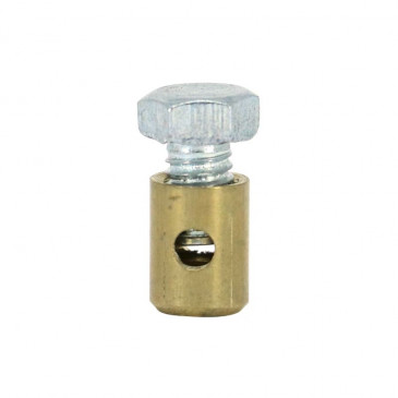CABLE FASTENER FOR THROTTLE - Ø 5,5 mm - LONG 10mm -DOMINO- (SOLD PER UNIT). 8033900005907