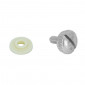 SCREW FOR ENGINE COWL (+WASHER) FOR MOPED Ø 5x12 For MBK 41, 50, 51, 88 - CREAM COLOUR - (sold per unit). -SELECTION P2R-