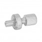 VIS CREUSE TENDEUR DE CABLE CYCLO DIAM M6 x100 - LONG 28mm AVEC MOLETE ALU (GAINE 6mm) (VENDU A L'UNITE) -SELECTION P2R- 3701213431946