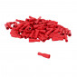 COSSE ELECTRIQUE PRE-ISOLEE FEMELLE DIAM 4mm ROUGE POUR SECTION FIL 0,25 à 1,5 mm² (VENDU AU SACHET DE 100 PIECES) -SELECTION P2R-