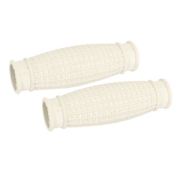 GRIP FOR SOLEX 45CC 330 "Wafle like" BEIGE (PAIR). -SELECTION P2R-
