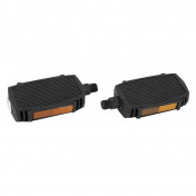 PEDAL FOR MOPED PEUGEOT 103 BLACK PLASTIC 14x125 With reflectors (PAIR). -SELECTION P2R- 3701213430215
