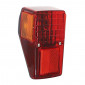 FEU ARRIERE CYCLO ADAPTABLE PEUGEOT 103 MVL, VOGUE ROUGE AVEC CATADIOPTRES -SELECTION P2R- 3701213431458