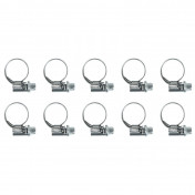 WORM DRIVE HOSE CLAMP 10X16 - WIDTH 9 mm - 10 IN A PACK.- P2R SELECTION 3701213412891
