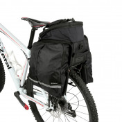 SACOCHE ARRIERE VELO A PONT ZEFAL Z TRAVELER 80 UNIVERSEL 32L POLYESTER WATERPROOF NOIR (32x23x21,5cm)