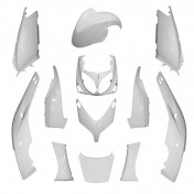 CARROSSERIE/CARENAGE MAXISCOOTER ADAPTABLE YAMAHA 500 TMAX 2001>2007 BLANC BRILLANT -STYLE ORIGINE- (KIT 12 PIECES) -P2R- 3700948104095