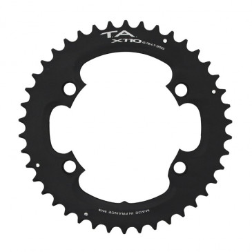 CHAINRING FOR ROAD BIKE- Ø 110 - 4 ARMS- 42T. External for SHIMANO ULTEGRA R8000 / 6800 TA X110 COMPATIBLE SHIMANO 105 5800+R7000/DURA ACE 9000+9100 Black 11 Speed. -.to order with the matching bolt set