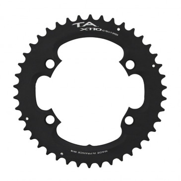 PLATEAU ROUTE 4BRA D.110 POUR SHIMANO ULTEGRA R8000 / 6800 TA X110 42DTS EXTERIEUR COMPATIBLE SHIMANO 105 5800+R7000/DURA ACE 9000+9100 NOIR 11V. (PENSER A COMMANDER LE KIT INTRAVIS CORRESPONDANT) 3662458006453