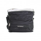 HAND BAG FOR BICYCLE - BASIL MALI 8L BLACK - FASTENING ON HANDLEBAR WITH ADJUSTABLE VELCRO TAPES 8715019160103