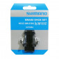 BRAKE PADS FOR ROAD BIKE "CARTRIDGE" SHIMANO ULTEGRA GREY (PAIR)