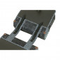 DOUBLE BAG FOR BICYCLE - REAR - BASIL BOHEME 35L BLACK/CREAM - ON LUGGAGE RACK WITH VELCRO TAPES (37x15x37cm) 8715019180132