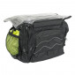 HANDLEBAR BAG FOR BICYCLE - NEWTON N4 BLACK - CLIP-ON Ø 25.8/31.8 - WITH MAP CASE (Lg30xL19xH21) 3700948167274