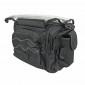 HANDLEBAR BAG FOR BICYCLE - NEWTON N4 BLACK - CLIP-ON Ø 25.8/31.8 - WITH MAP CASE (Lg30xL19xH21) 3700948167274