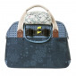 SAC A MAIN VELO BASIL BOHEME 18L BLEU INDIGO FIXATION RAPIDE HOOK-ON SUR PORTE BAGAGE AVANT/ARRIERE (44x17x31cm)