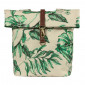 DOUBLE BAG FOR BICYCLE - REAR - BASIL EVERGREEN 28/38Lt BEIGE - WITH LEATHER STRAPS- VELCRO TAPES ON CARRIER (28x16x35cm) 8715019180828