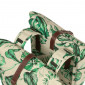 DOUBLE BAG FOR BICYCLE - REAR - BASIL EVERGREEN 28/38Lt BEIGE - WITH LEATHER STRAPS- VELCRO TAPES ON CARRIER (28x16x35cm) 8715019180828