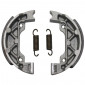 BRAKE SHOE FOR MOPED MBK 51 -FRONT+REAR- (Ø 80mm - HONEYCOMB) (SOLD IN PAIRS)