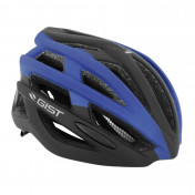 CASQUE VELO ADULTE GIST ROUTE PLANET NOIR/BLEU MAT IN-MOLD TAILLE 58-62 REGLAGE MOLETTE 212GRS 8013271324982