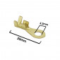 ELECTRIC CABLE RING TERMINAL- BRASS - NON ISOLATED Ø 4.2 x 20 to crimp (PER 100 IN A BAG) -SELECTION P2R- 3701213429561