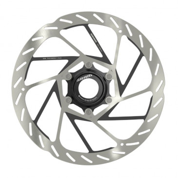 BRAKE DISC-FOR MTB- CENTERLOCK SRAM HS2 203mm SILVER (RECTIFIED EDGE) 0710845862380