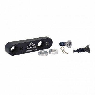 DISC BRAKE ADAPTOR - SHIMANO REAR FOR ROAD BIKE - TO FIT A Ø 160mm DISC ON A FLAT MOUNT CALIPER 4550170168568