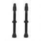 VALVE DE PNEU TUBELESS PRESTA VITTORIA 60 mm ALU NOIR OBUS DEMONTABLE (VENDU A LA PAIRE SUR CARTE) 8022530024150
