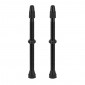 VALVE DE PNEU TUBELESS PRESTA VITTORIA 80 mm ALU NOIR OBUS DEMONTABLE (VENDU A LA PAIRE SUR CARTE) 8022530024167