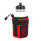BOTTLE CAGE/CUP HOLDER -EMFISS BLACK/RED - FITS ANY BIKE WITH VELCRO STRAPS. 3700948233474