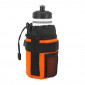 BOTTLE CAGE/CUP HOLDER- EMFISS BLACK/ORANGE - FITS ANY BIKE WITH VELCRO STRAPS. 3700948233467
