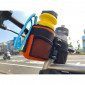 BOTTLE CAGE/CUP HOLDER -EMFISS BLACK/RED - FITS ANY BIKE WITH VELCRO STRAPS. 3700948233474