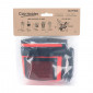 BOTTLE CAGE/CUP HOLDER -EMFISS BLACK/RED - FITS ANY BIKE WITH VELCRO STRAPS. 3700948233474