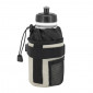 BOTTLE CAGE/CUP HOLDER - EMFISS BLACK / KHAKI - FITS ANY BIKE WITH VELCRO STRAPS. 3700948233481