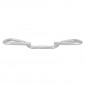 HANDLEBAR- FOR URBAN/HYBRID BIKE- MULTIPOSITIONS ERGOTEC- SILVER ALUMINIUM Ø 25,4 Wd 570mm 4016538079308