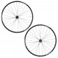 WHEELS SET FOR ROAD BIKE - 700 SHIMANO WH-RS171 Disc brake- BLACK 12/11/10 Speed. Thru axle 12x100 and 12X142
