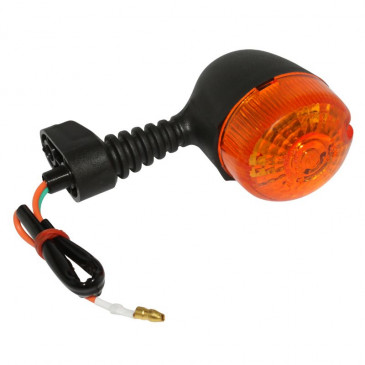 CLIGNOTANT 50 A BOITE ADAPTABLE BULTACO 50 ASTRO/DAELIM 50 E FIVE, S FIVE 2006>/DERBI 50 GPR 1997>2001 ORANGE/NOIR AV GAUCHE OU AR DROIT (HOMOLOGUE CE) -SELECTION P2R-