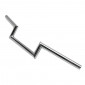 HANDLEBAR FOR MOPED (Z-HANDLEBAR) STEEL -CHROME- H 50mm FOR PEUGEOT 103/MBK 51 -SELECTION P2R- 3700948082133