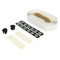 HANDLEBAR TAPE - BIKE RIBBON CORK GEL WHITE ( Synthetic cork more resistant) 8027312011540
