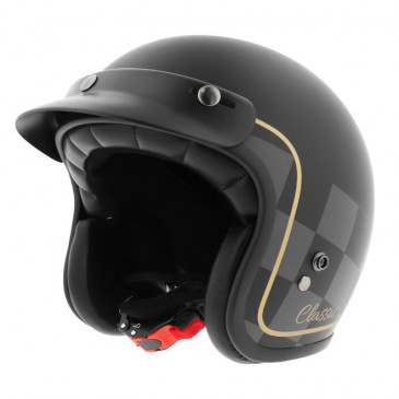 CASQUE JET MPH H-EASY GRAPHIC NOIR MAT S