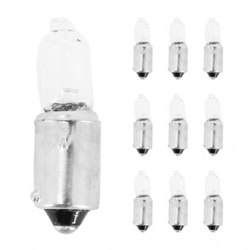 LIGHT BULB MINI HALOGEN H6W 12V 6W -Foot BAX9s Clear (PARKING LIGHT). (10 IN BOX). -SELECTION P2R- 3701213428656