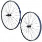 WHEELS SET FOR ROAD BIKE - 700 SHIMANO WH-RS171 Disc brake- BLACK 12/11/10 Speed. Thru axle 12x100 and 12X142