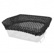 PROTECTIVE NET FOR FRONT STEEL MESH BASKET - WITH 2 FASTENERS : L-X (FOR BASKET SIZE 450X300mm MAX)